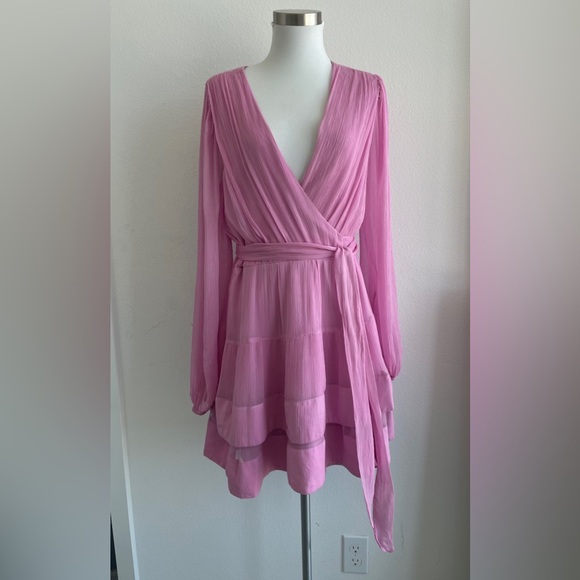 BHLDN by Anthropologies Esme V-Neck Long Sleeve Dress size M - Picture 5 of 13